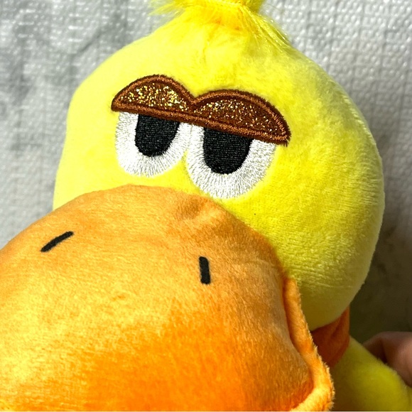 Nanco Plush Yellow Duck Stuffed Animal with Orange Scarf. New - Picture 6 of 9
